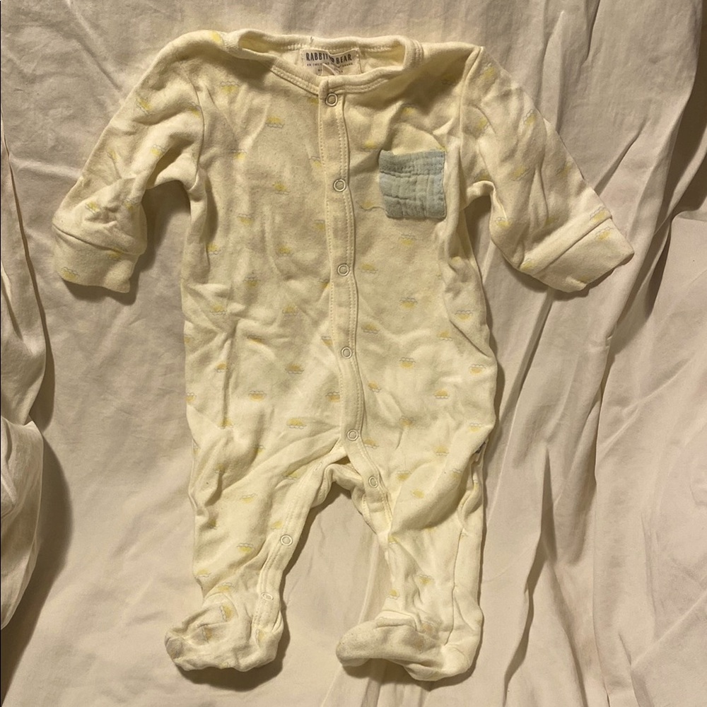 Organic Rabbit + Bear Footie Pajamas